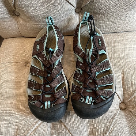 Keen Shoes Keen Sandals Newport H2 Waterproof Womens 75 Brownaqua